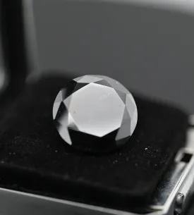 15.72CT ROUND BLACK DIAMOND