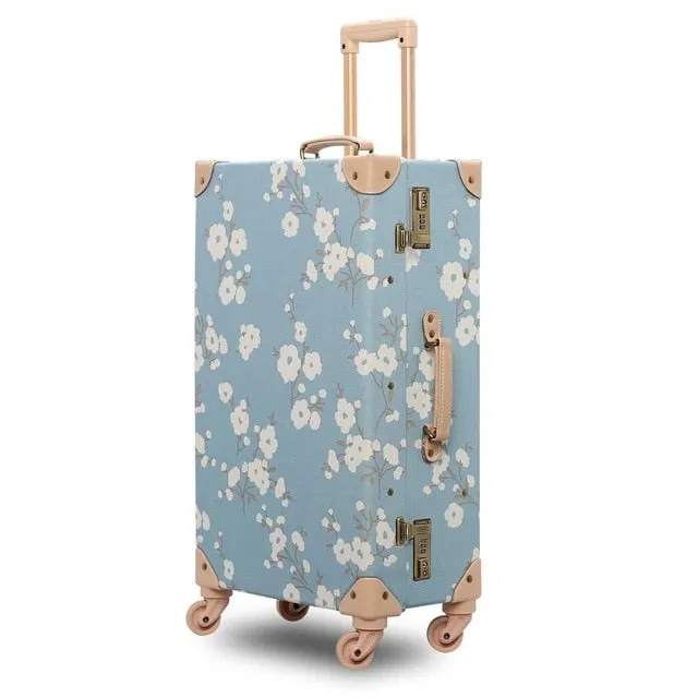 20" 24" 26" Inch 2Pcs/Set Fresh Oxford Travel Trolley Luggage Scratch Resistant Rolling Luggage