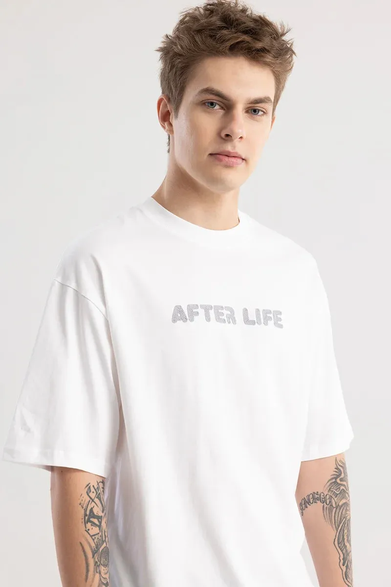 After Life White Oversized T-Shirt