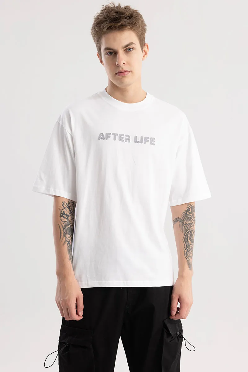 After Life White Oversized T-Shirt