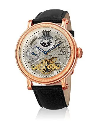 Akribos Xxiv Automatic Skeleton Dial Men's Watch AK968RGBK