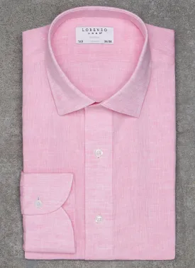 Alexander in Pink Linen Shirt