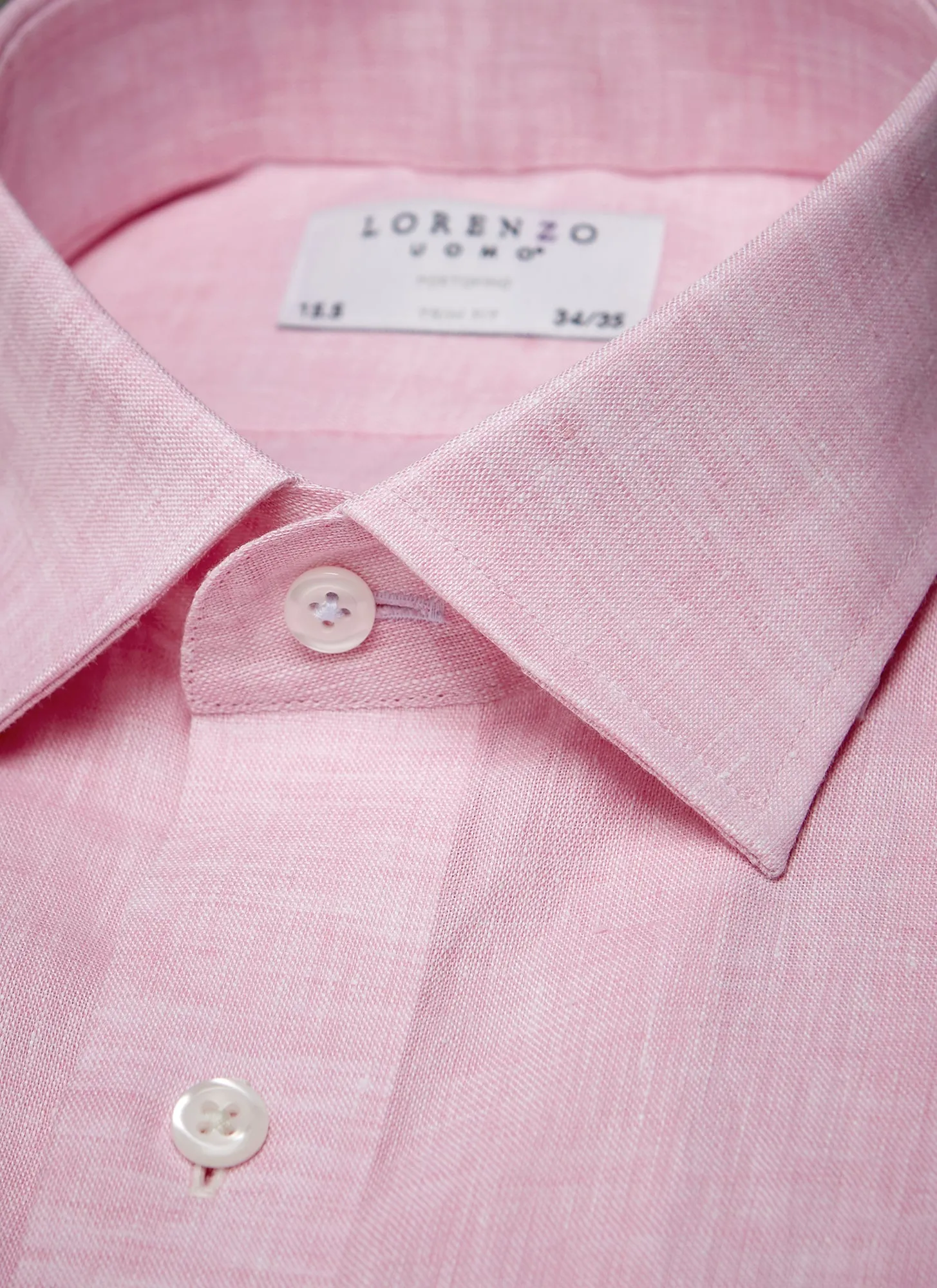 Alexander in Pink Linen Shirt