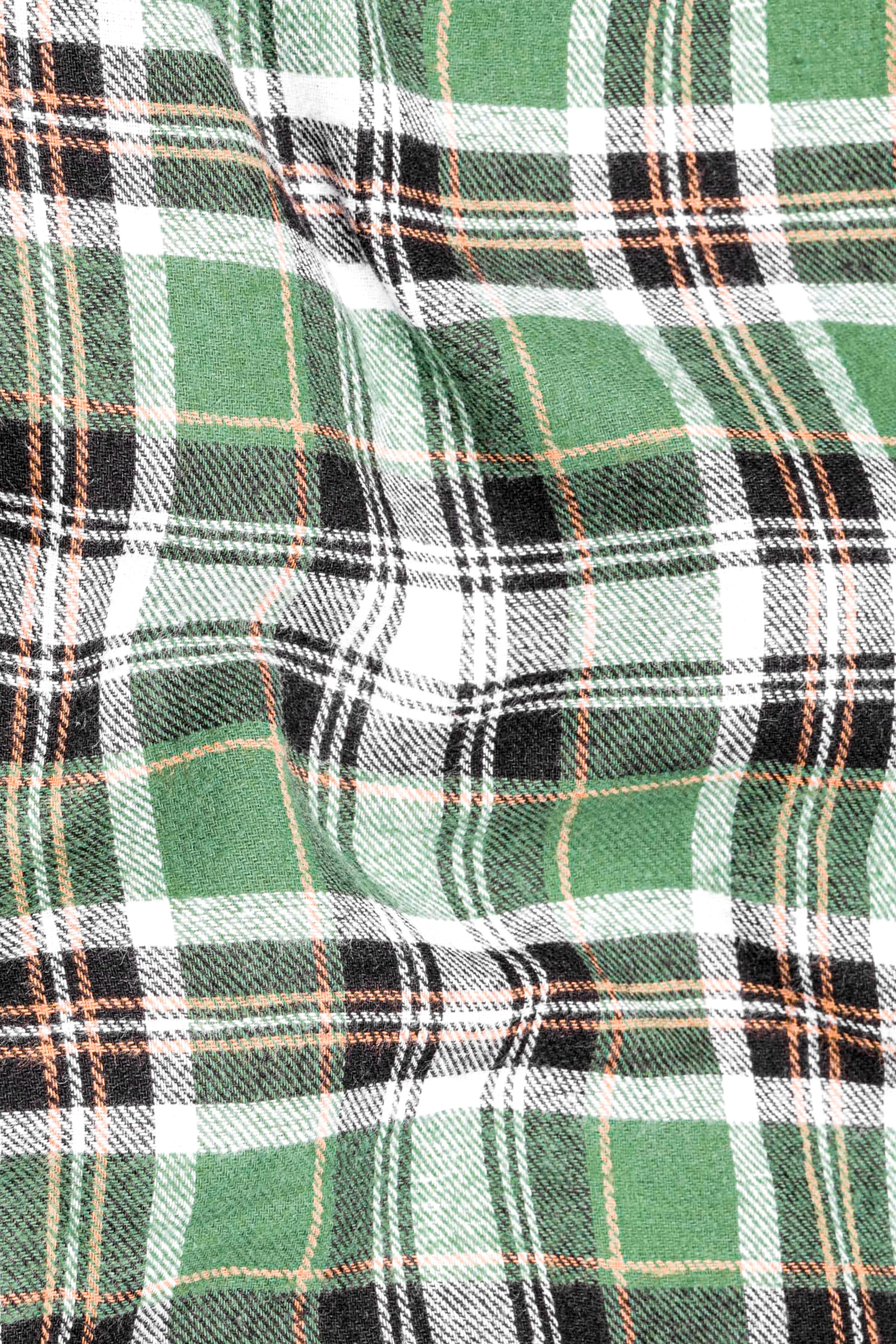 Amulet Green and off white Plaid Flannel Shirt