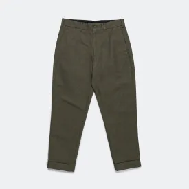 Andover Pant - Olive Melange Cotton Twill