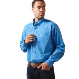 Ariat Men's Lloyd Blue Classic Fit Long Sleeve Shirt 10043770