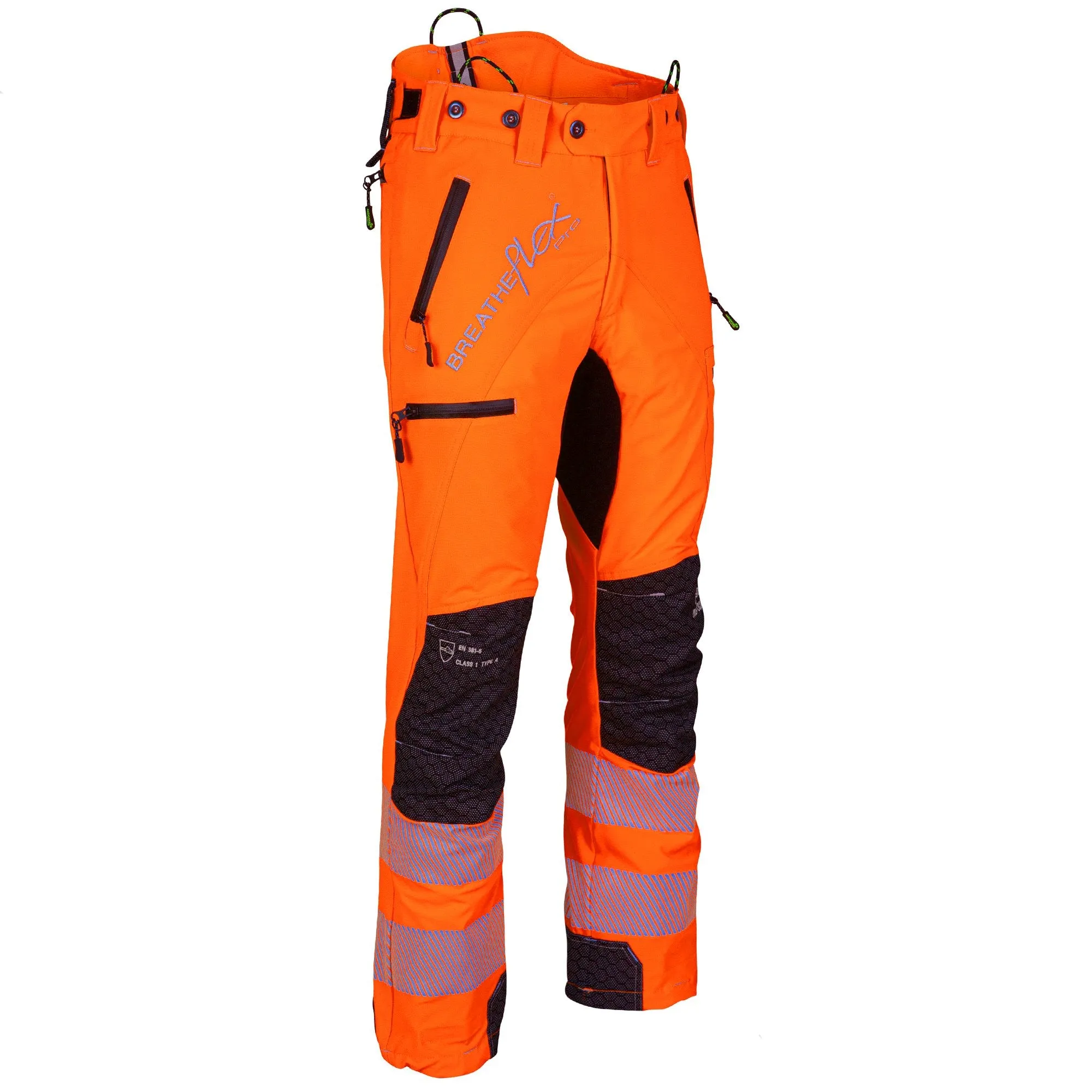 ATHV4060 Breatheflex Pro Chainsaw Pants Design A Class 1 - Hi-Viz Orange