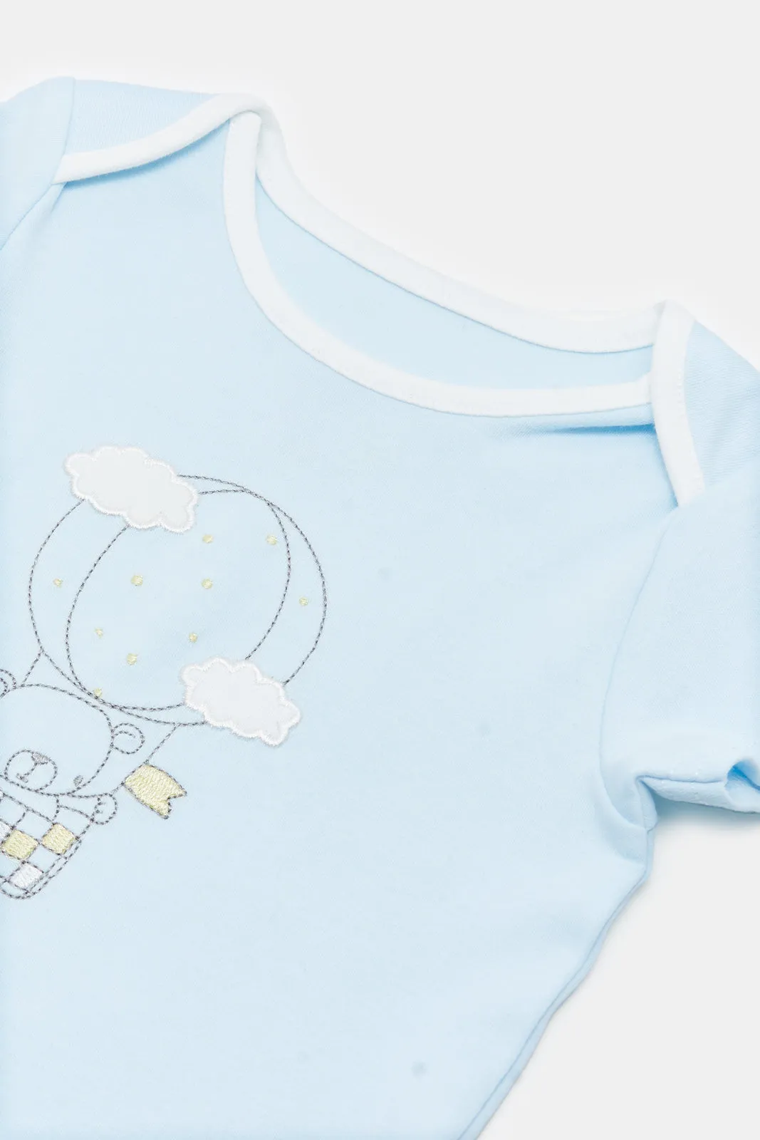 Baby Blue Bear Print Gift Set (2 Piece)