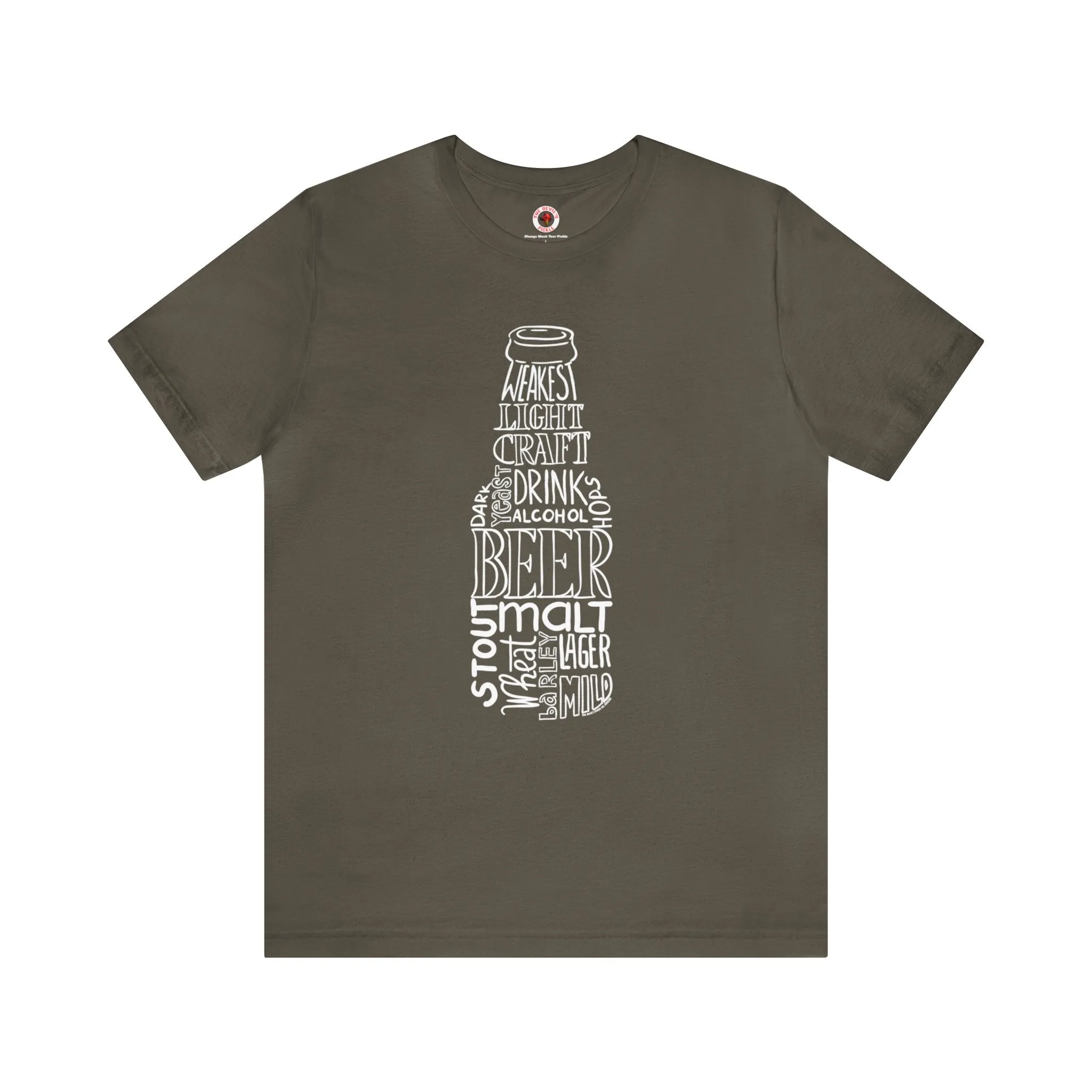 Beer Bottle of Words T-Shirt