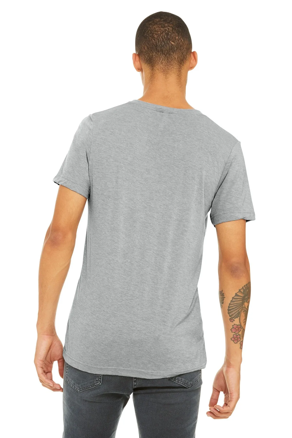 BELLA CANVAS Unisex Triblend Short Sleeve V-Neck Te. BC3415