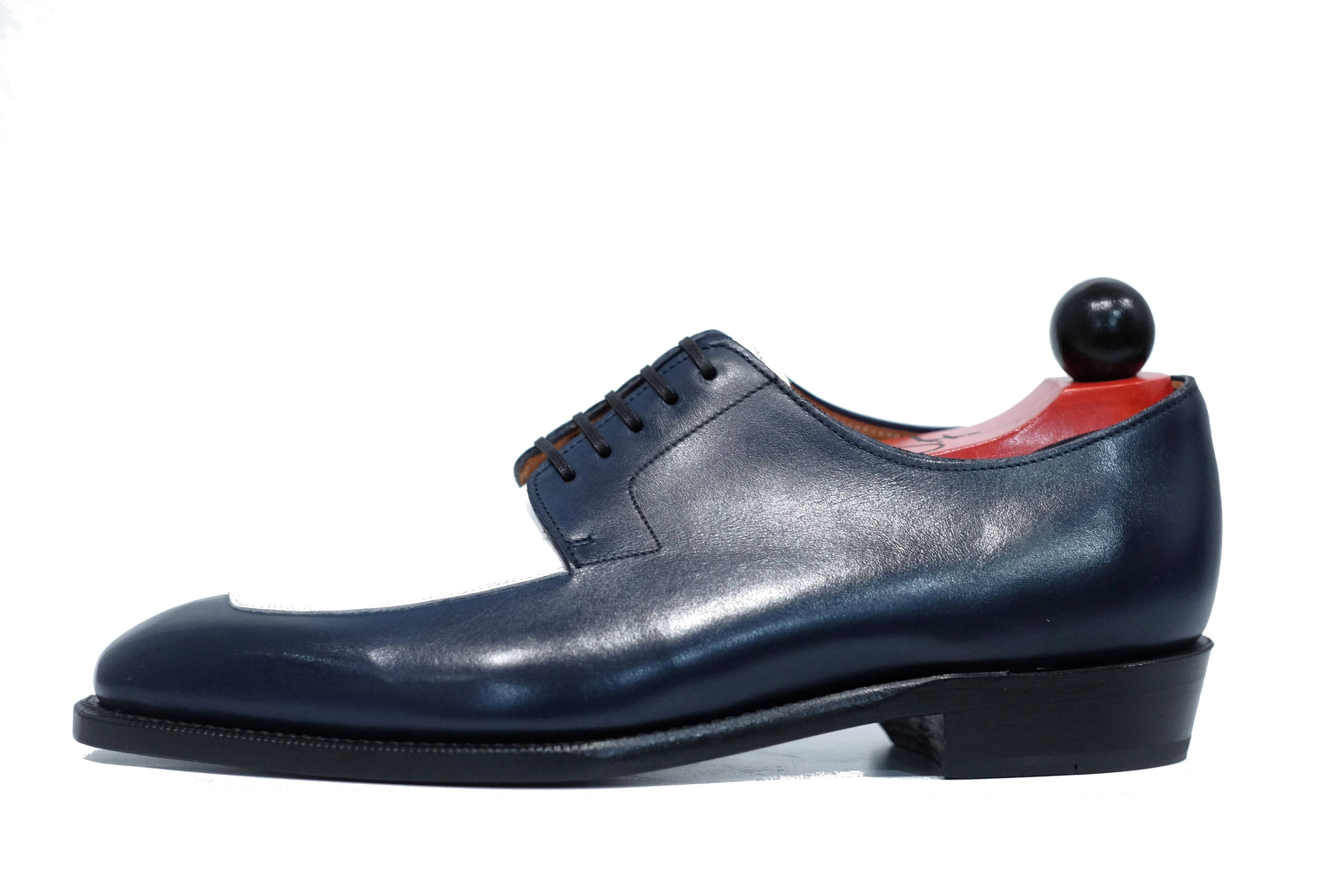 Belltown MTO - Midnight Calf / White Calf - LPB Last - Single Leather Sole