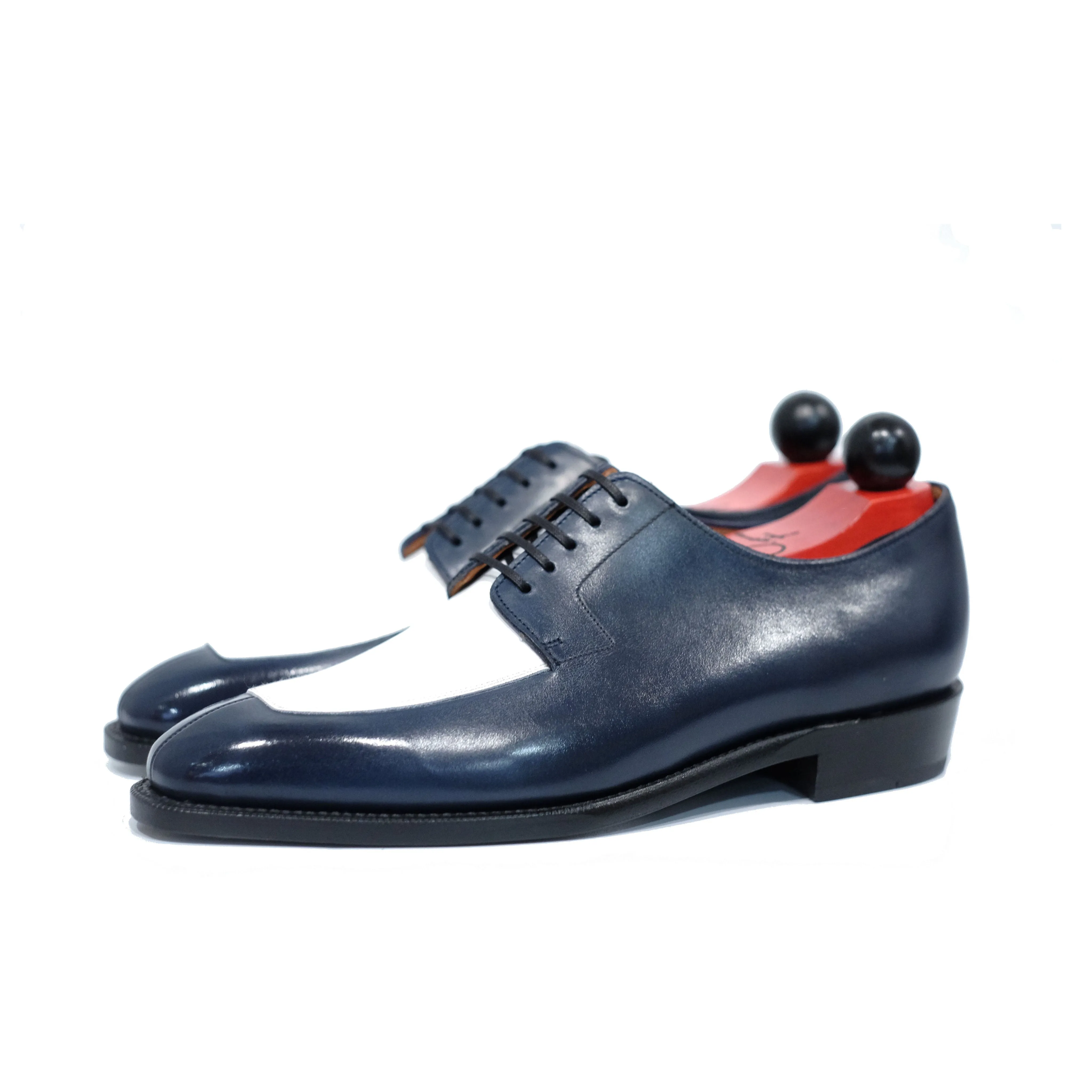 Belltown MTO - Midnight Calf / White Calf - LPB Last - Single Leather Sole