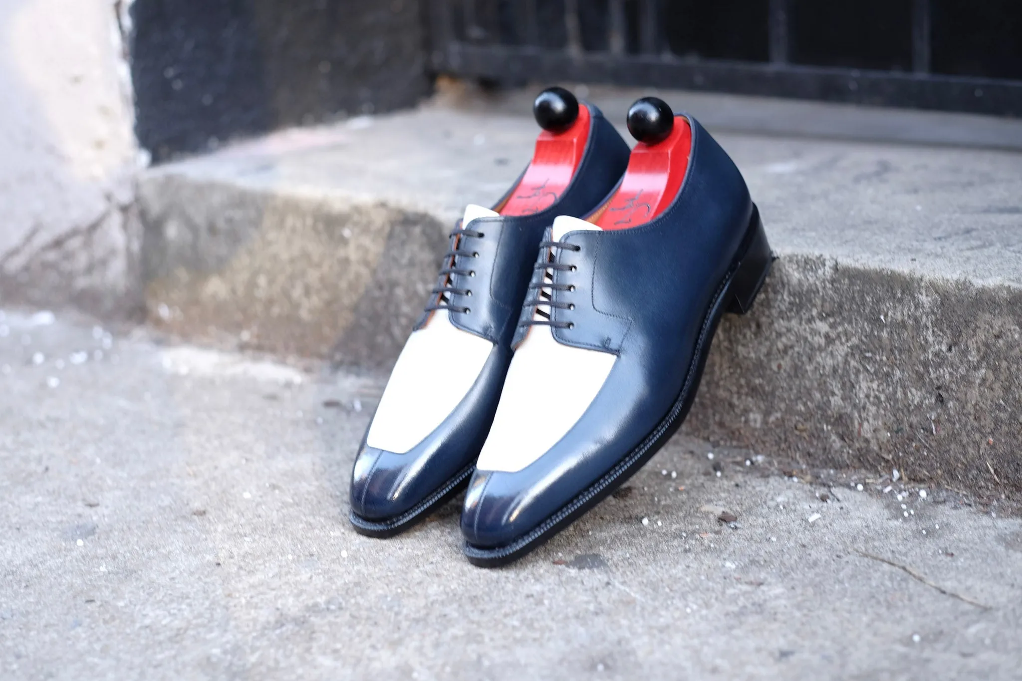 Belltown MTO - Midnight Calf / White Calf - LPB Last - Single Leather Sole