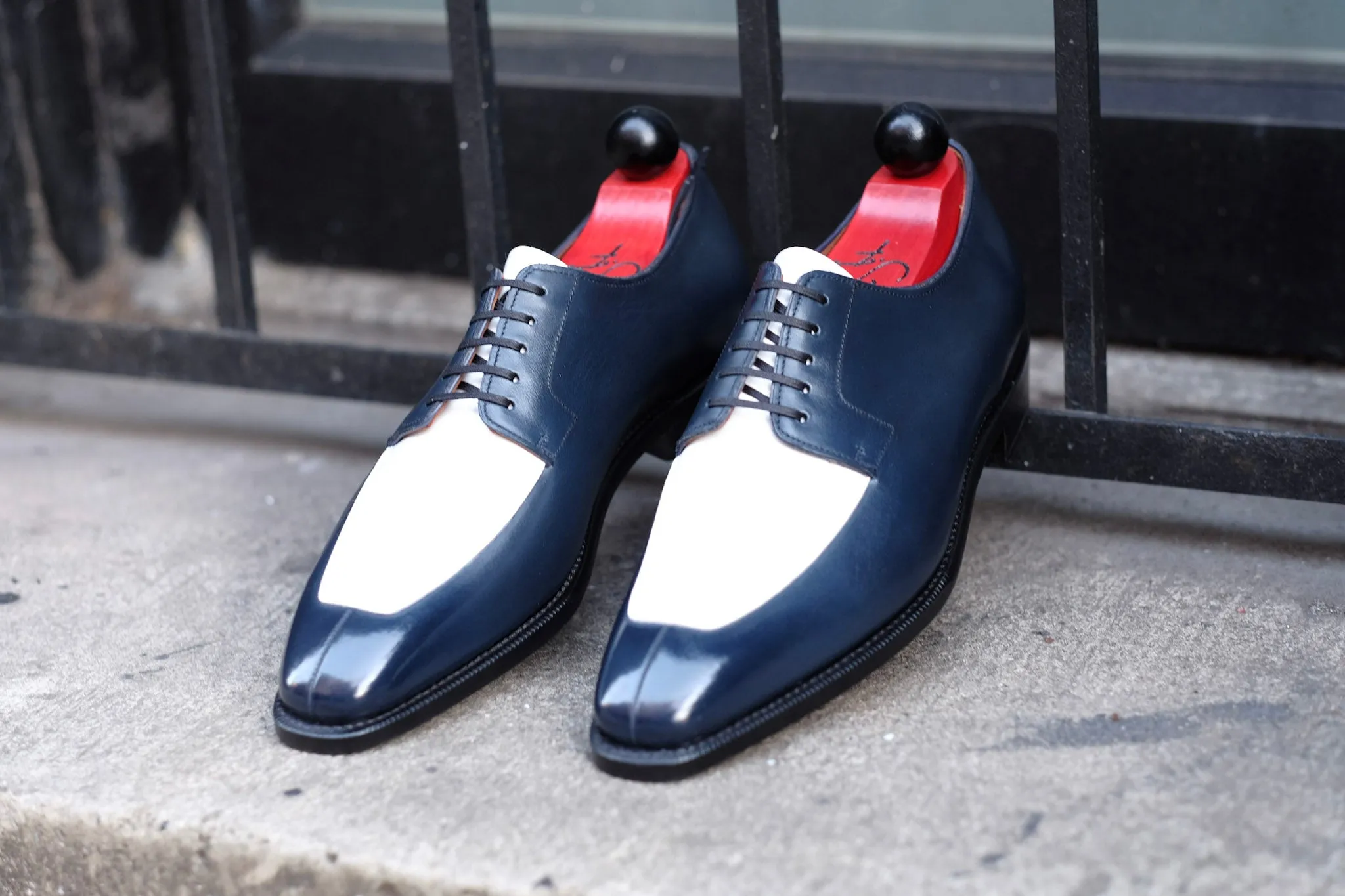 Belltown MTO - Midnight Calf / White Calf - LPB Last - Single Leather Sole