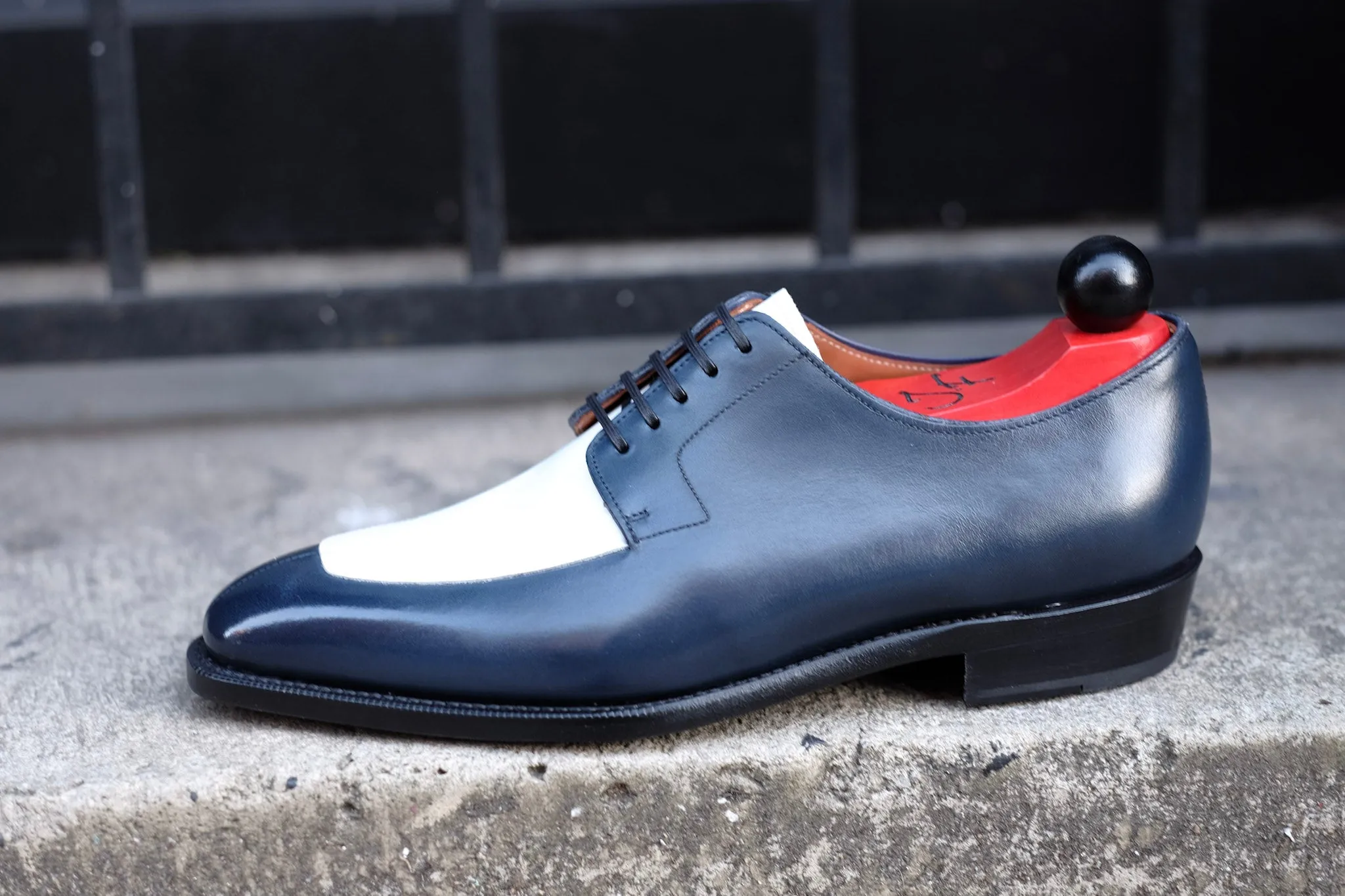 Belltown MTO - Midnight Calf / White Calf - LPB Last - Single Leather Sole