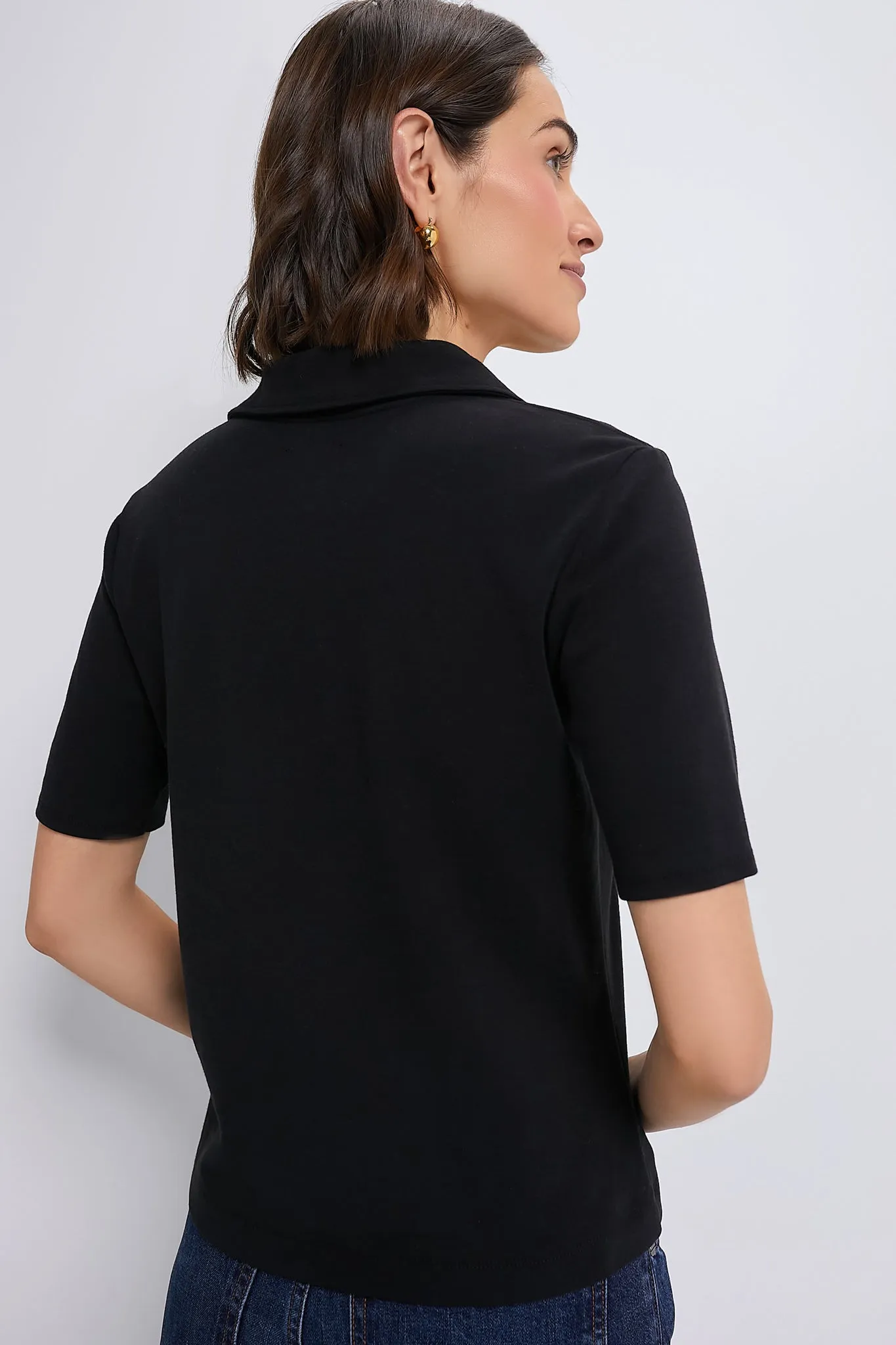 Black Adler Interlock Polo