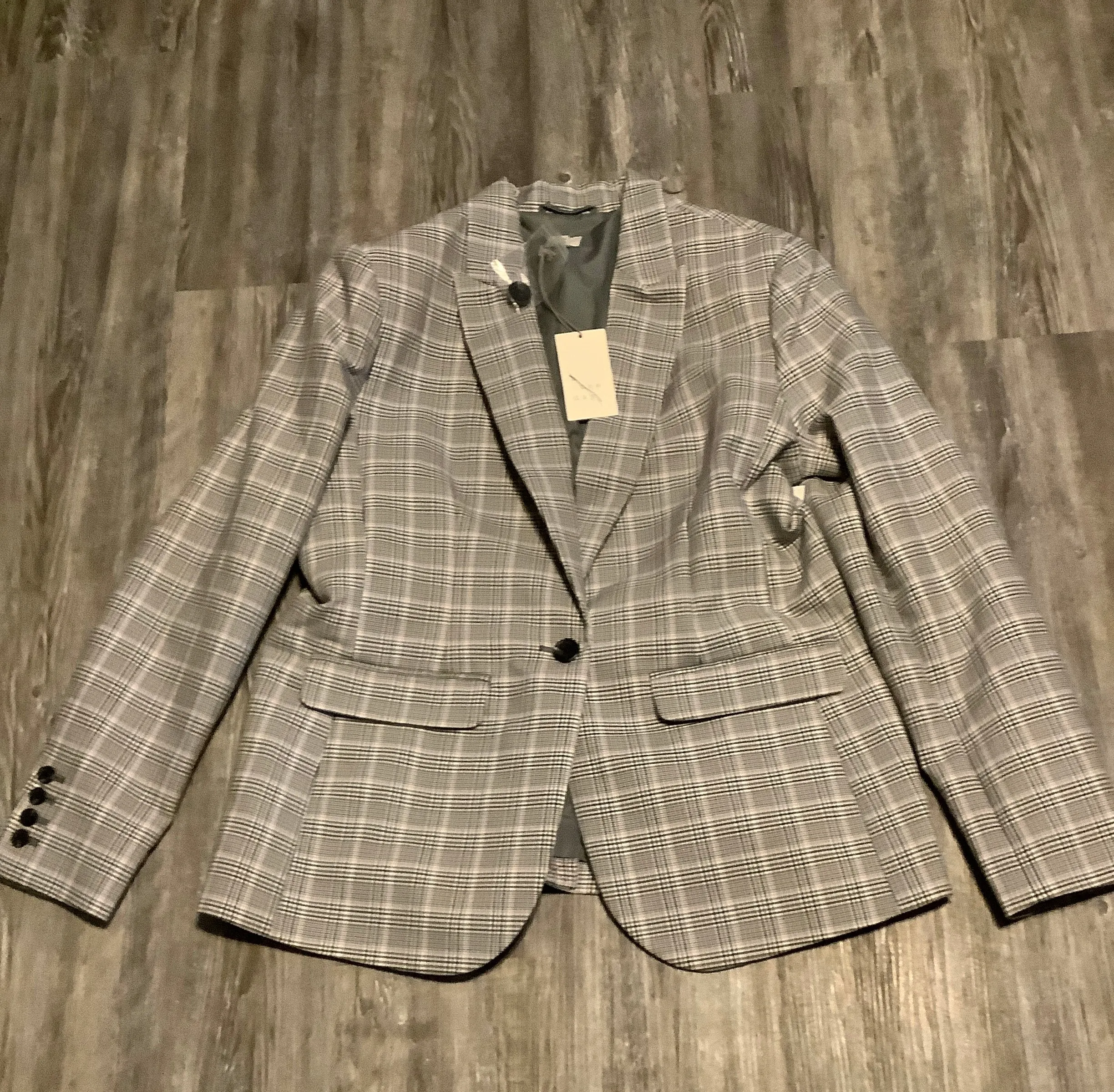 Blazer By A New Day In Plaid Pattern, Size: 16