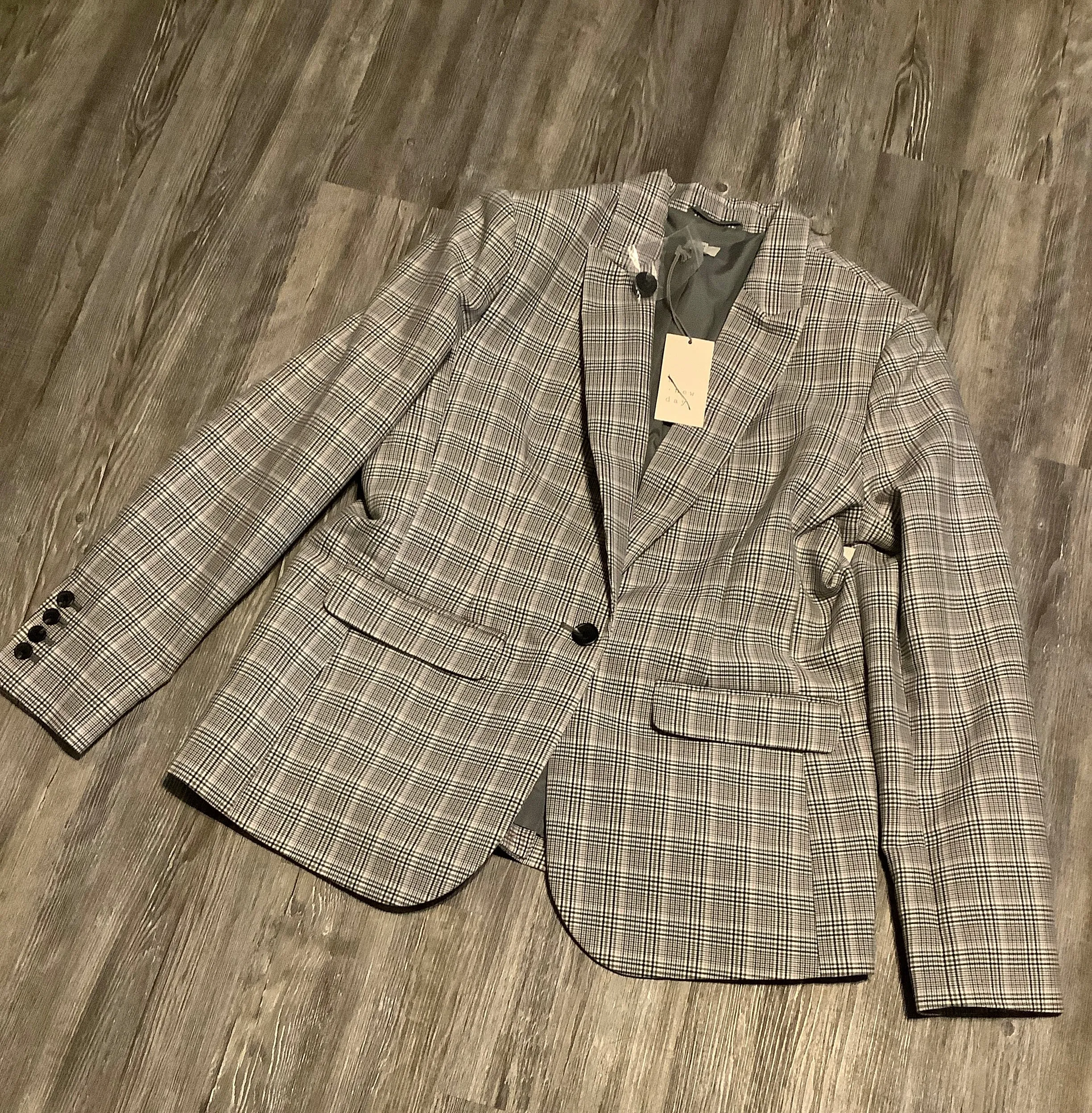 Blazer By A New Day In Plaid Pattern, Size: 16