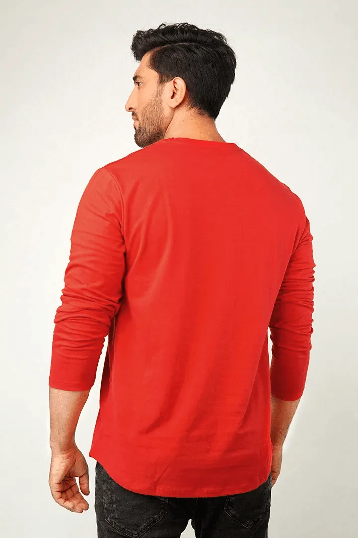 Blood V-Neck Full Sleeve T-Shirt