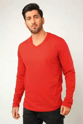 Blood V-Neck Full Sleeve T-Shirt