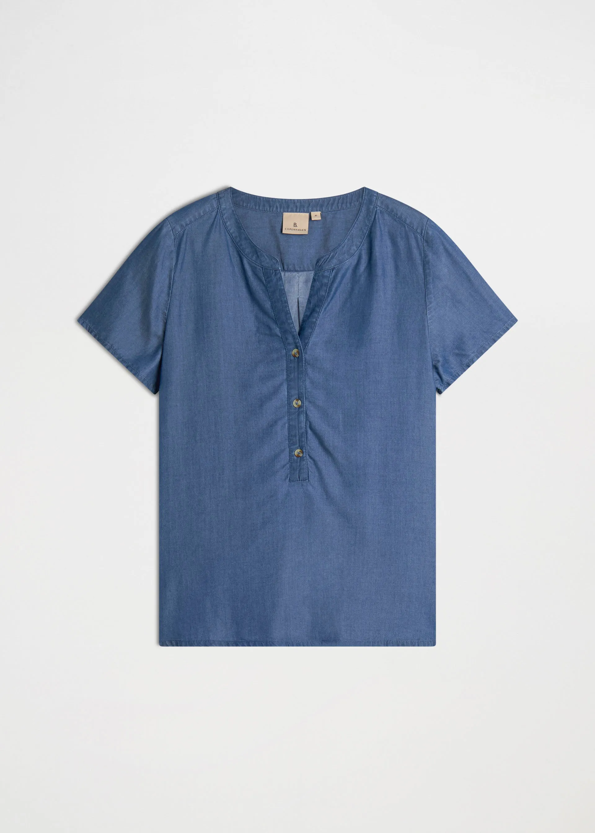 Blusa effetto denim