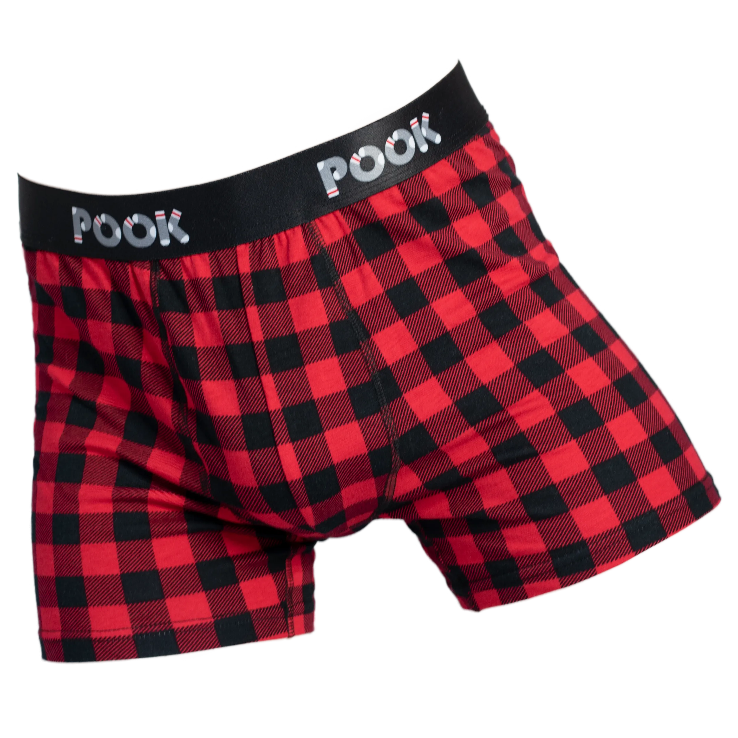 Boxer Red Plaid