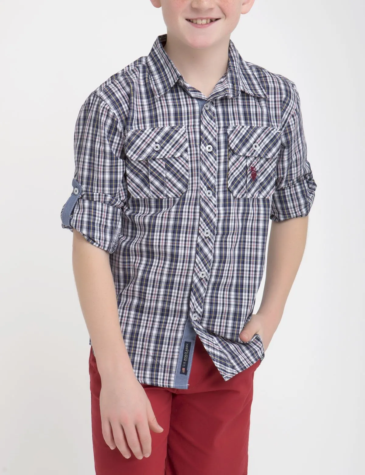 BOYS PLAID SHIRT