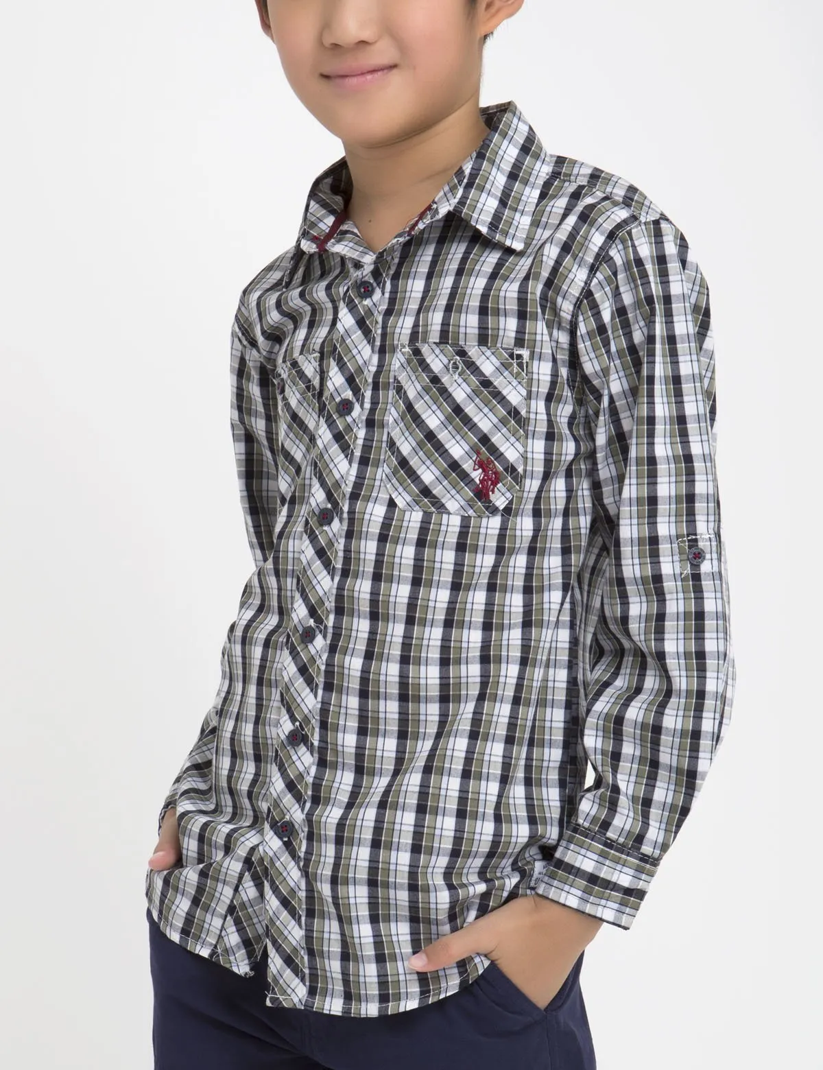 BOYS PLAID SHIRT