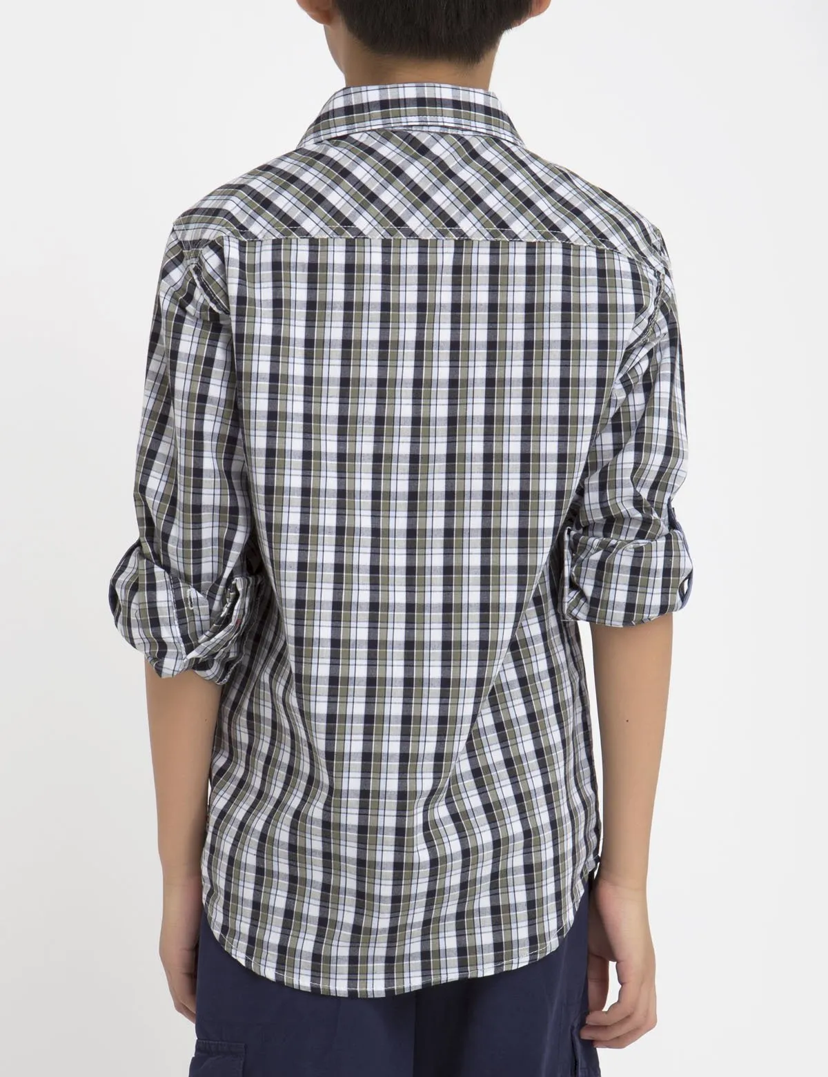 BOYS PLAID SHIRT