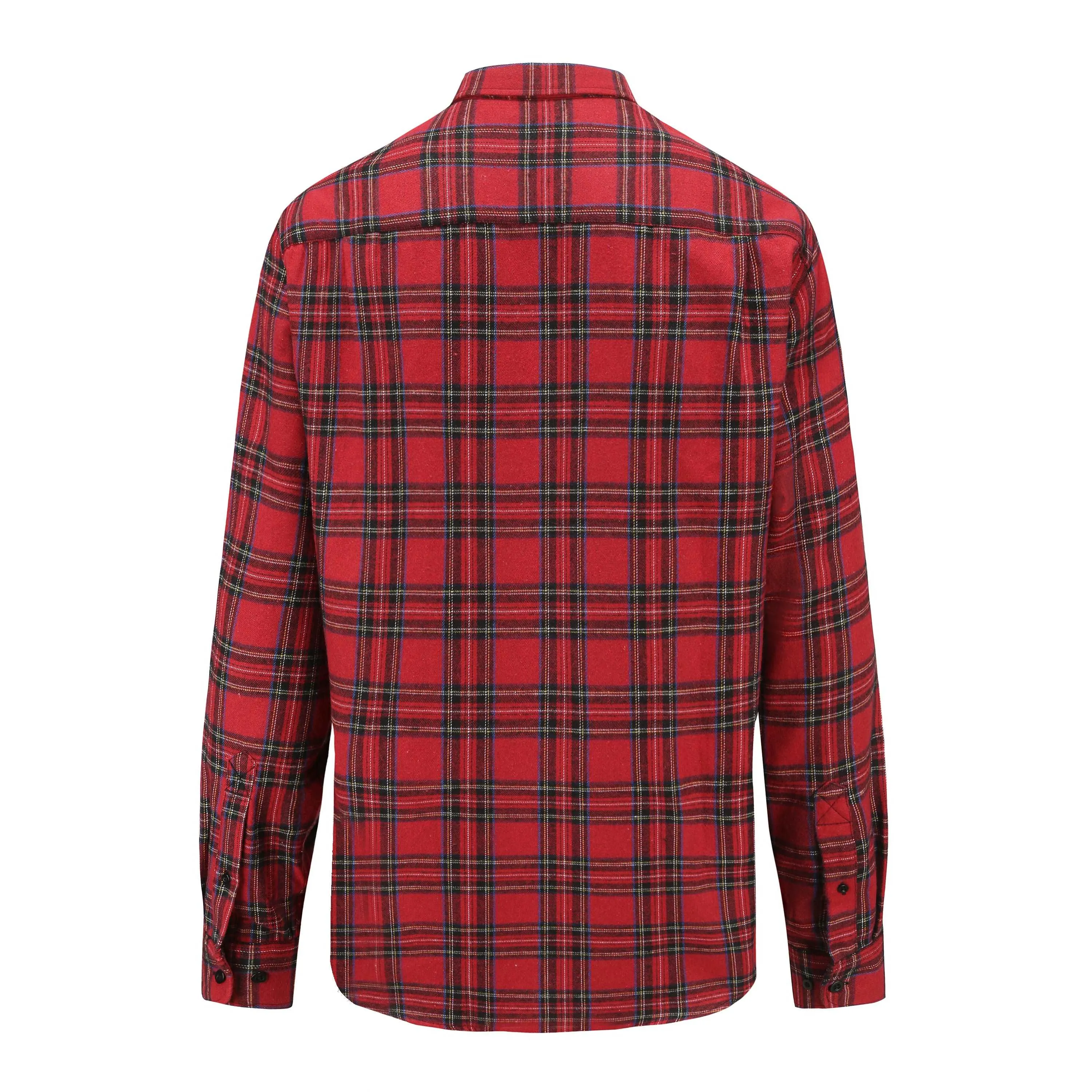 Braveman Men's Buffalo Plaid Button Down Classic Fit Flannel Shirt