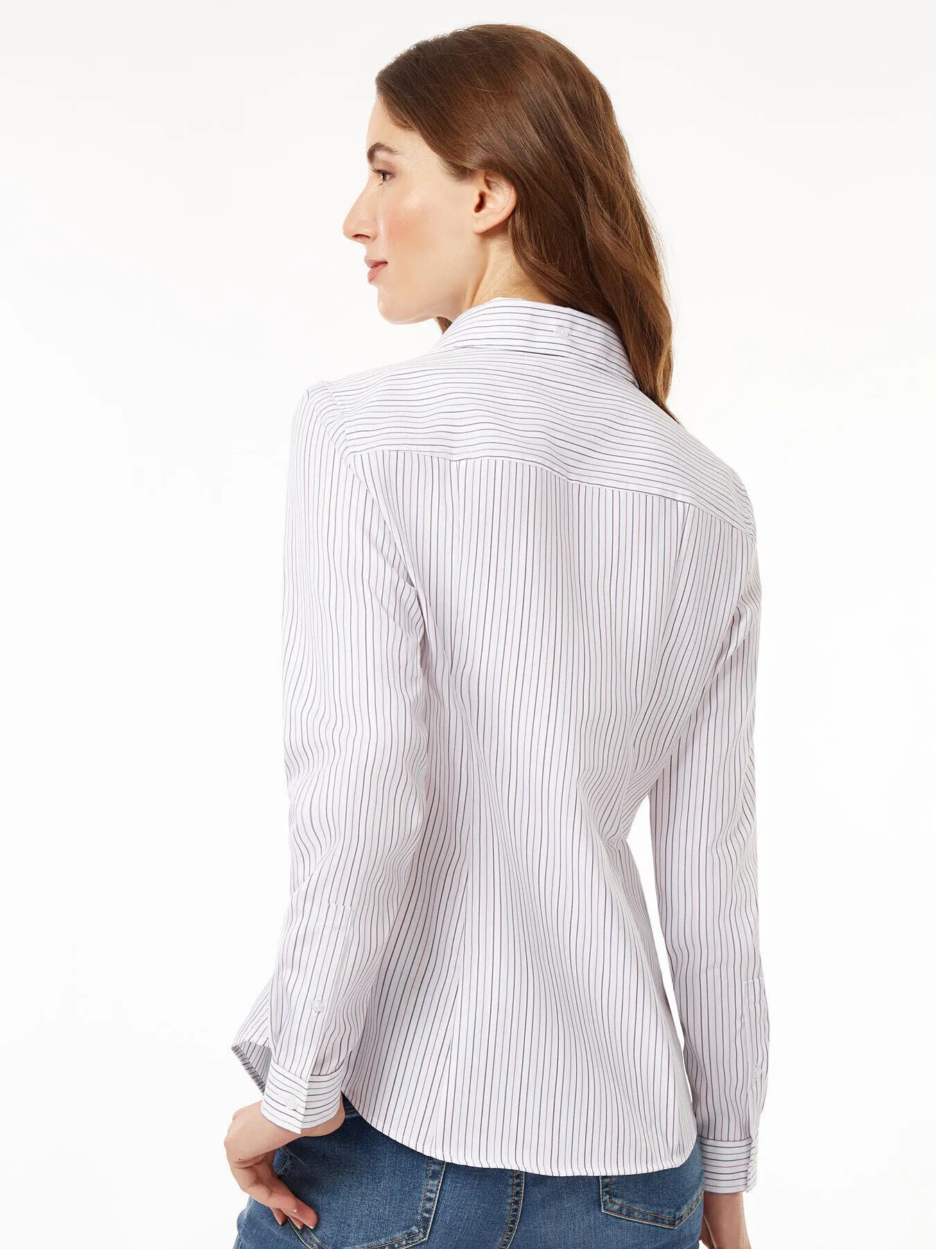 Button-Front Cotton Shirt