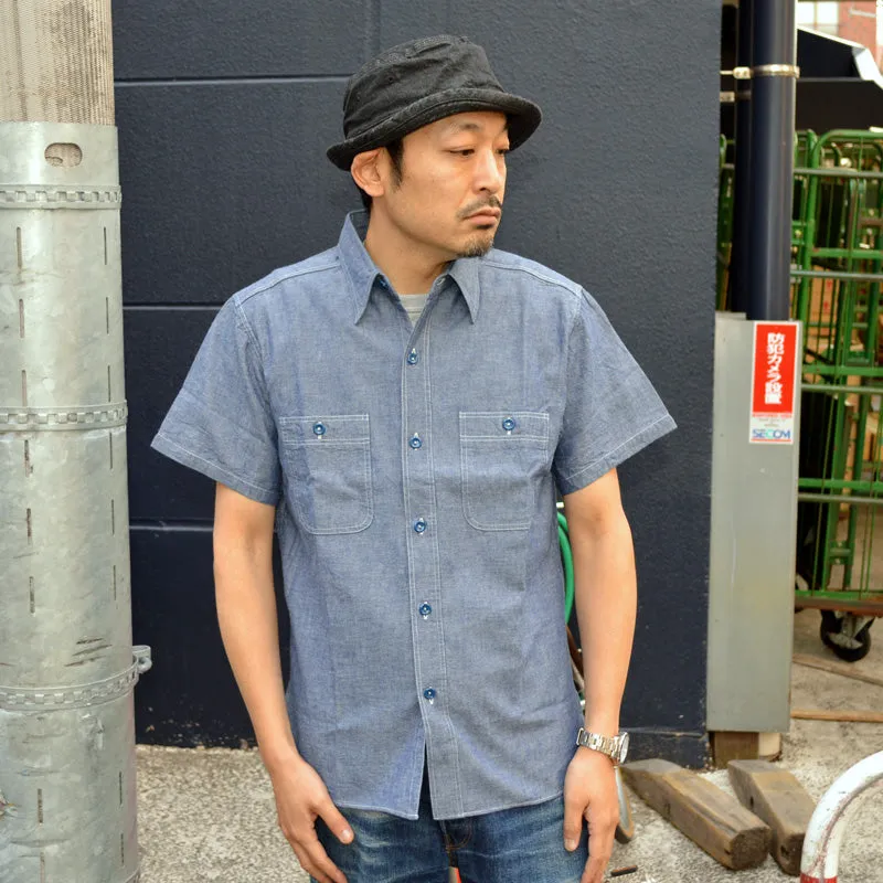 BUZZ RICKSON'S "BR35856" BLUE CHAMBRAY WORK SHIRT