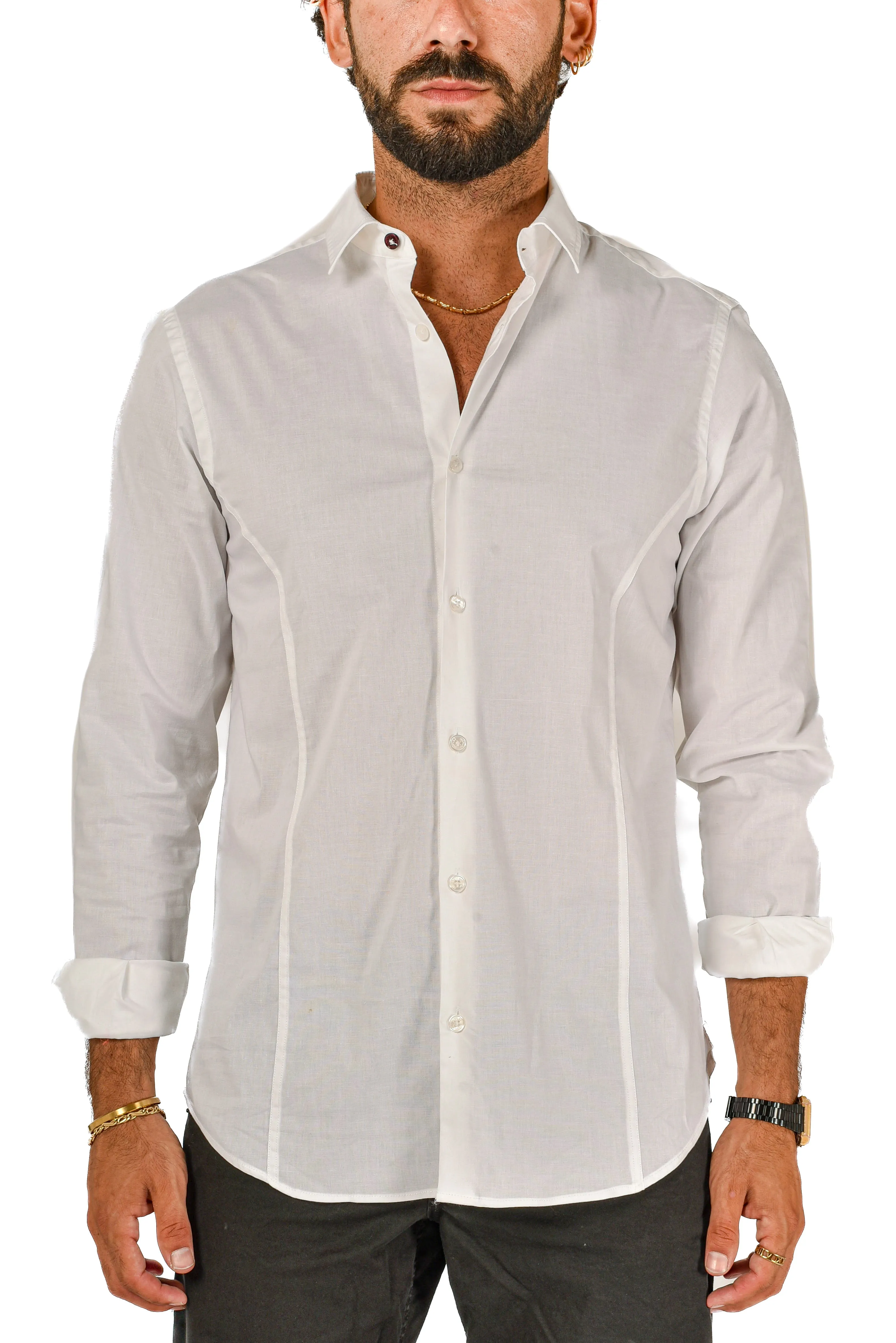 Camicia slim Rod Bianca