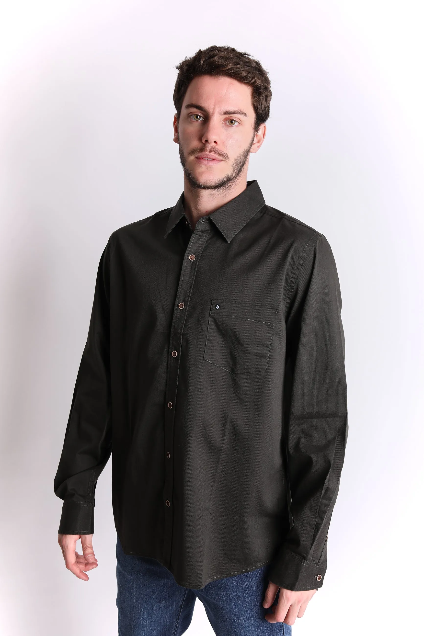 Camisa para Hombre Dunkelvolk SHIRT LS OXFORD KTAH