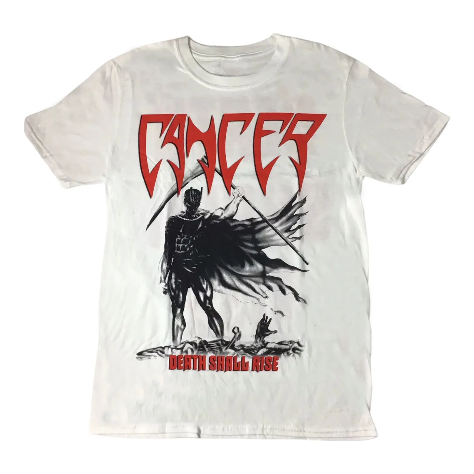 Cancer - Death Shall Rise (White) t-shirt