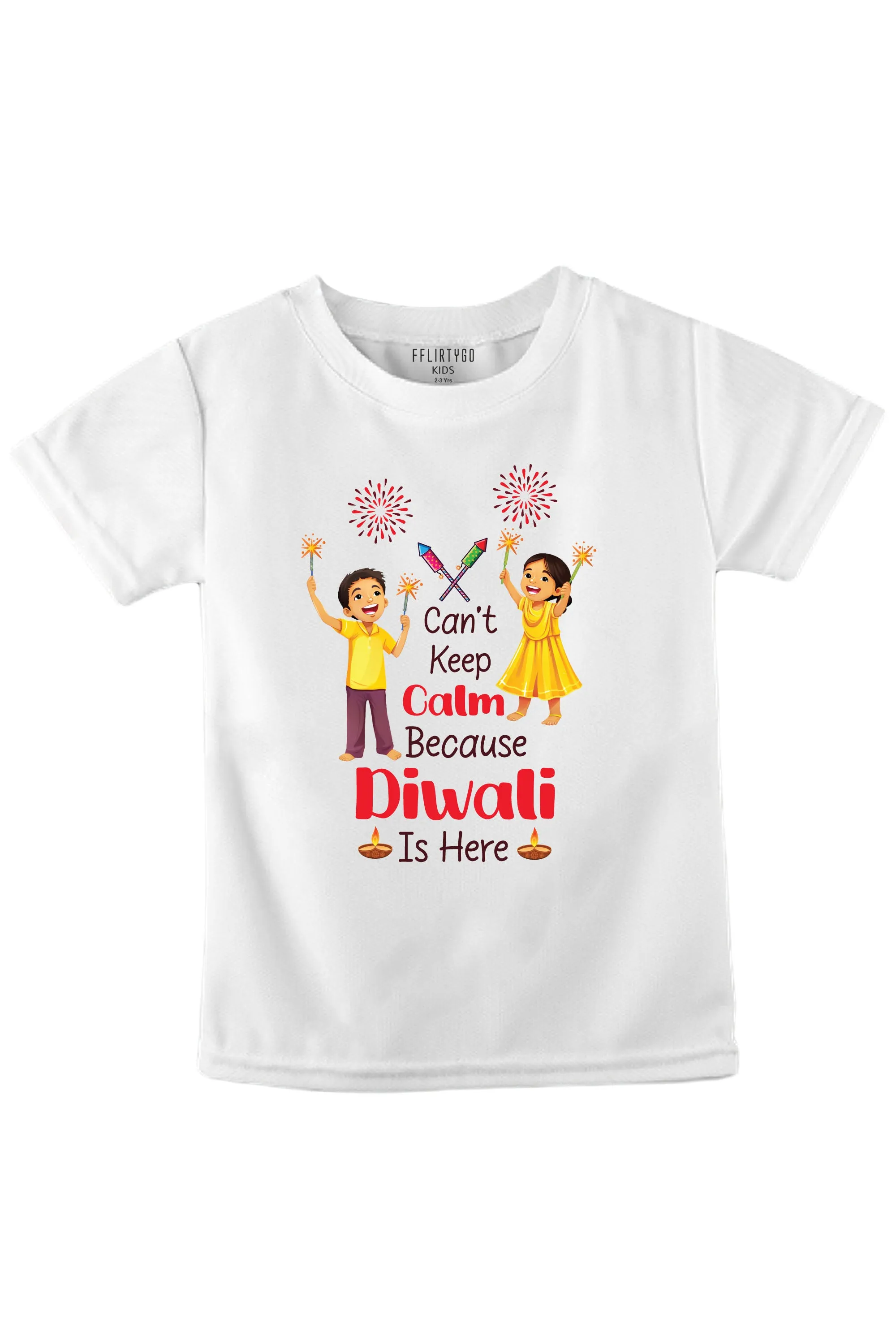 Can't Keep Calm Because Diwali Is Here Kids T Shirt