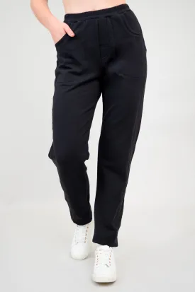 Christine Pant, Black, Bamboo Fleece