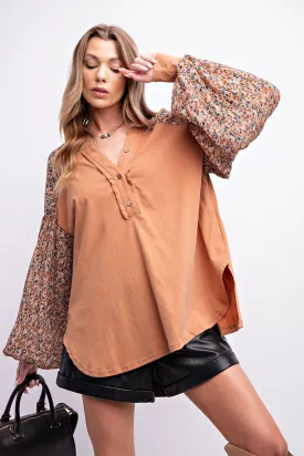 Cinnamon Floral top