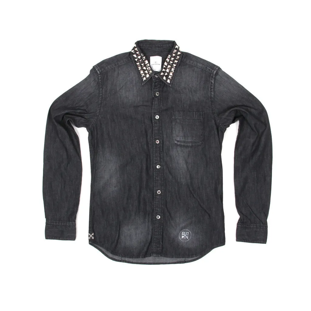 Collar Studs Denim L/S Shirt