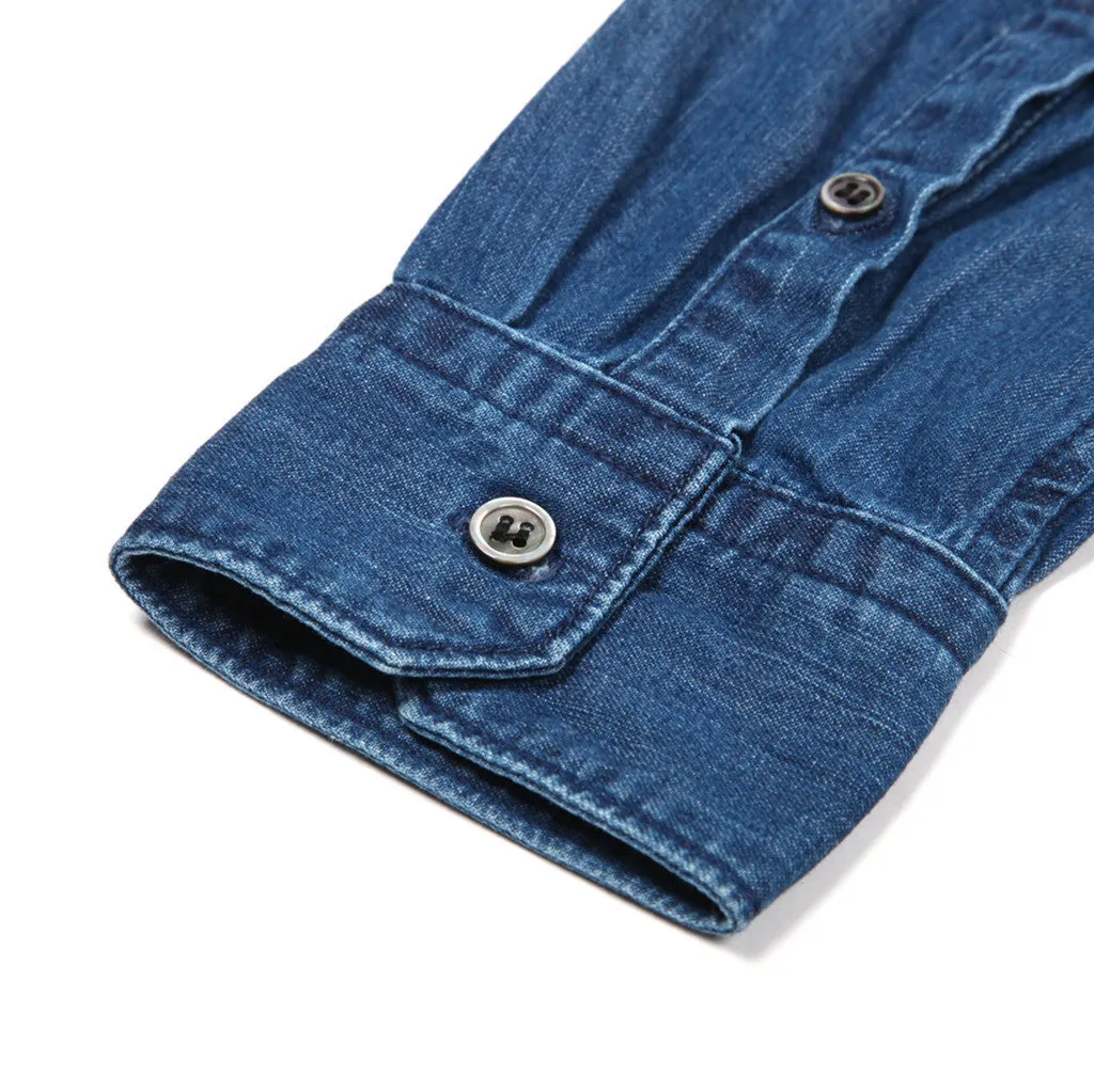 Collar Studs Denim L/S Shirt