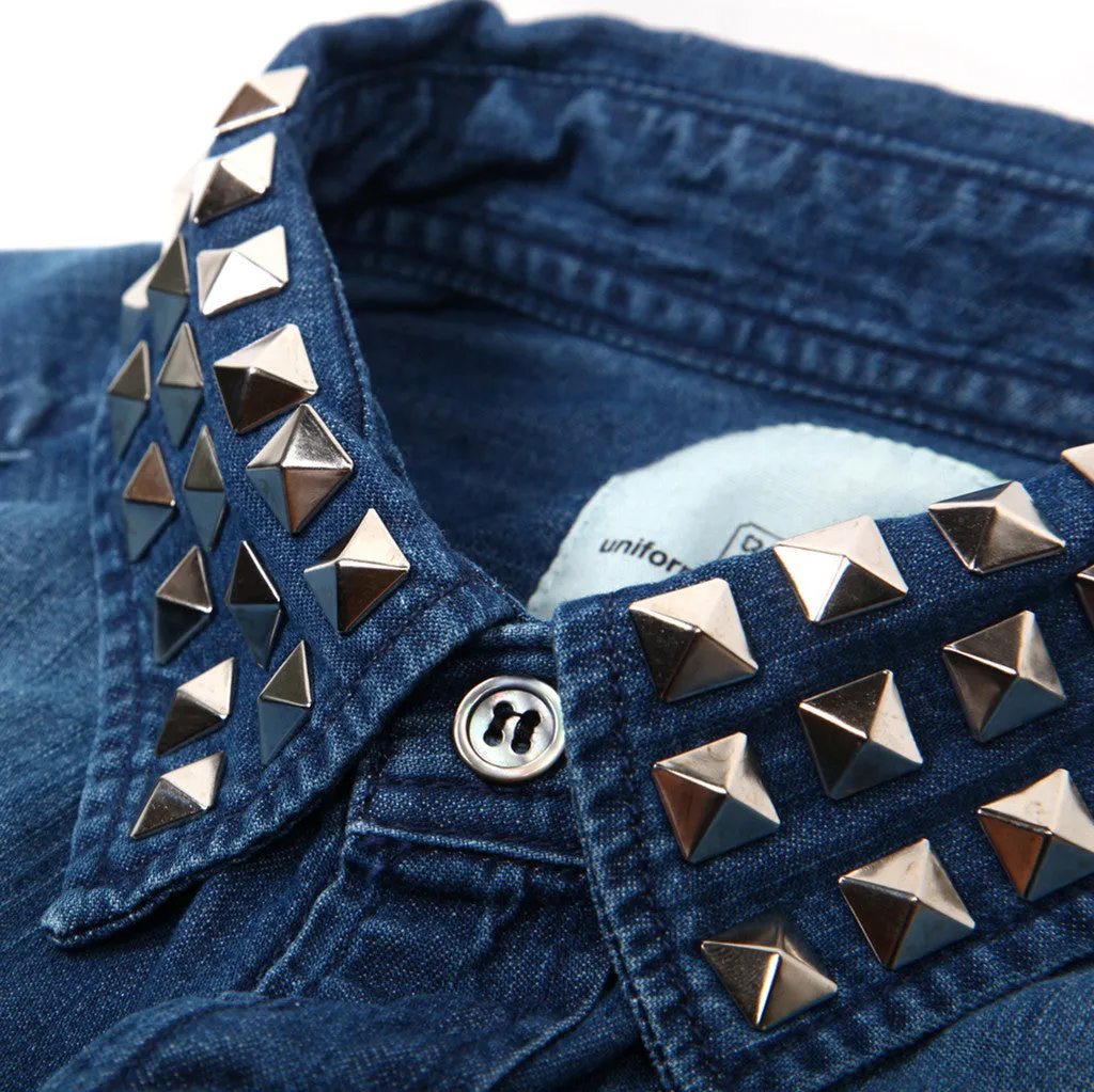 Collar Studs Denim L/S Shirt