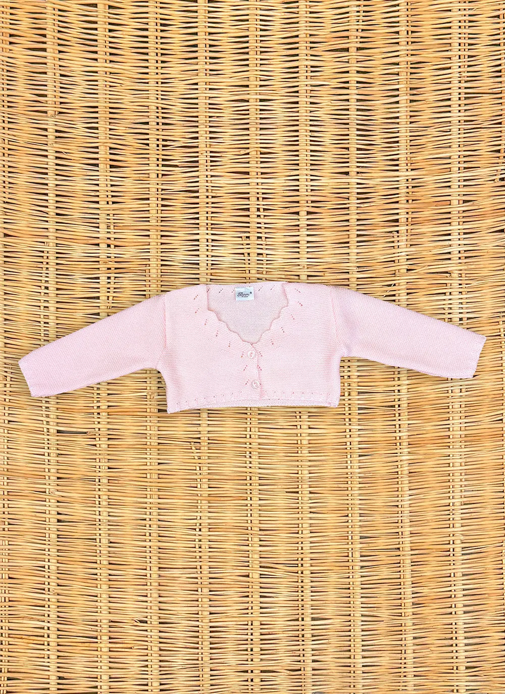 Cropped Pure Wool Cardigan