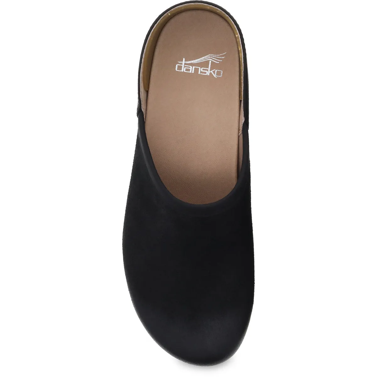 Dansko Brenna Clog - Black Burnished Suede