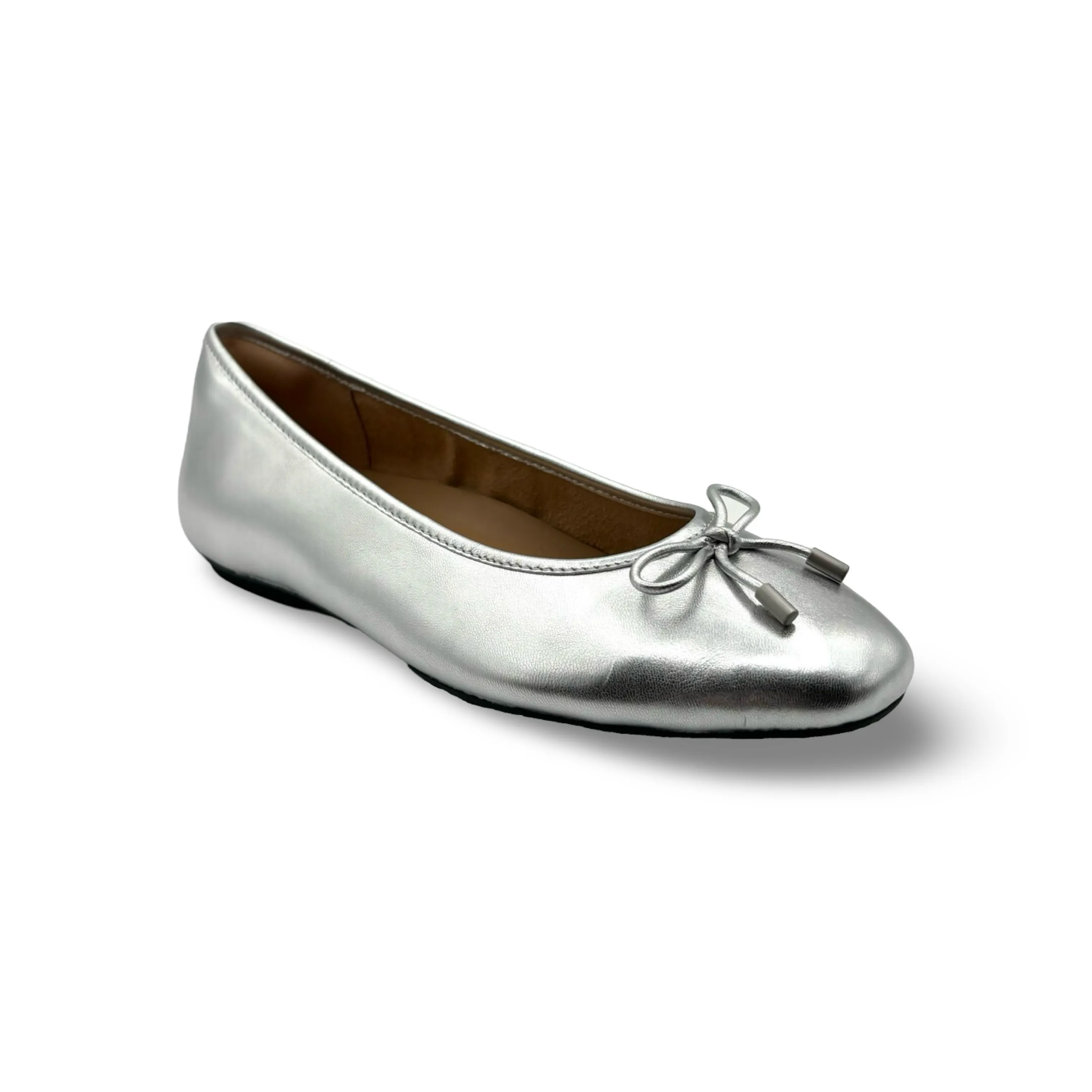 Delicato Silver Ballet Flat