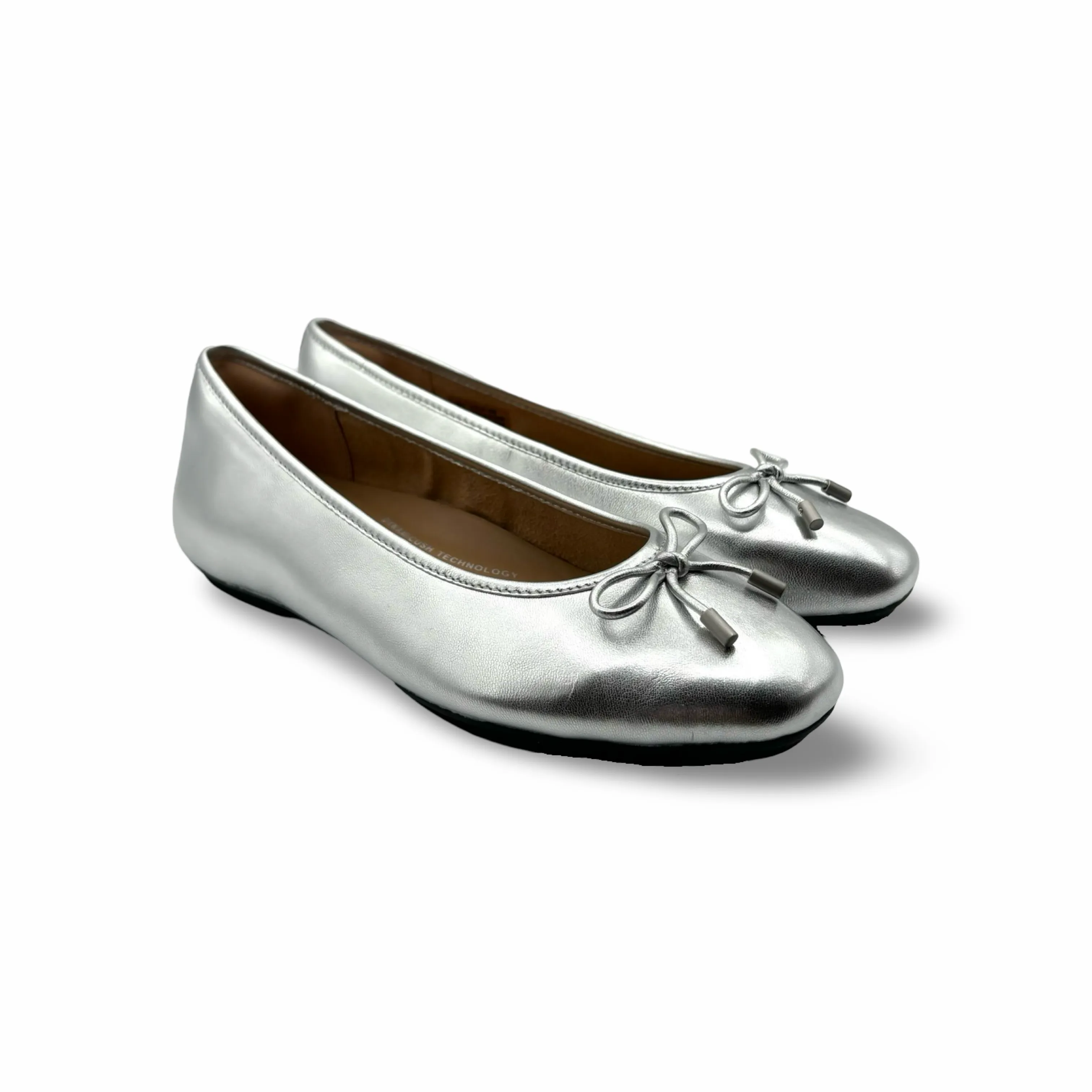 Delicato Silver Ballet Flat