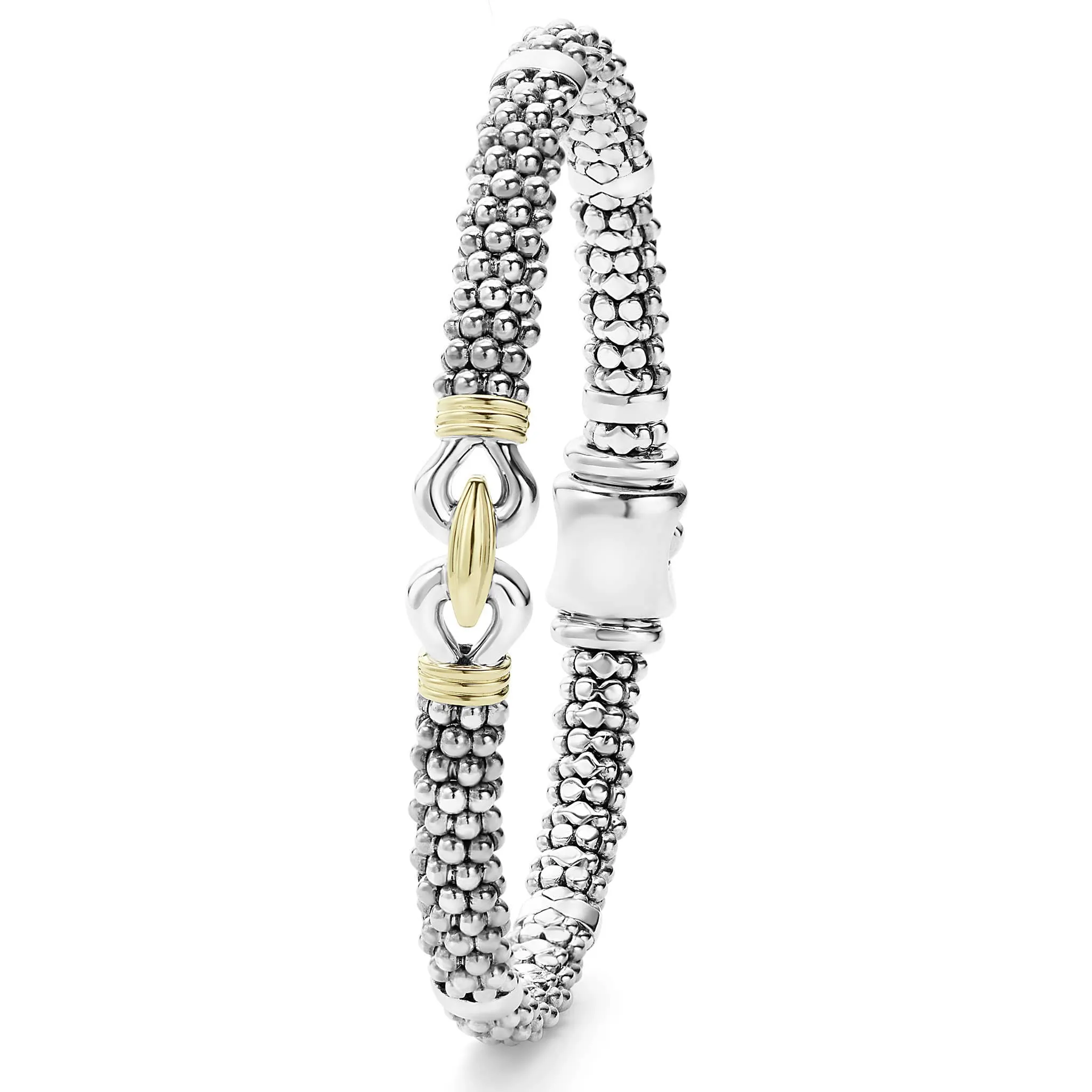 Derby Two-Tone Caviar Buckle Bracelet | 6mm