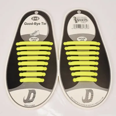 DJ-S2788 New Design  Fashion Lazy Elastic Shoelaces Unisex Elastic Shoelace T-tie Creative Lazy Silicone Laces No Tie Rubber