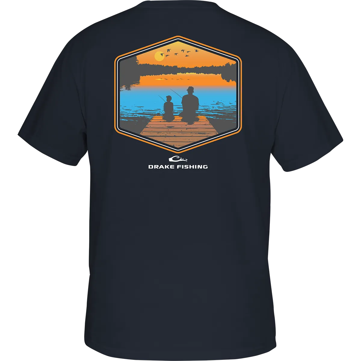 Dock Fishing Sunset T-Shirt