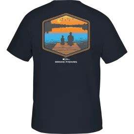 Dock Fishing Sunset T-Shirt