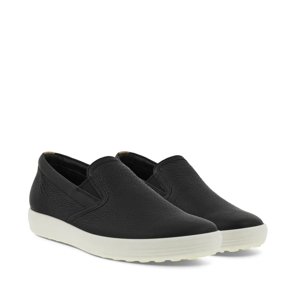 Ecco Women's Soft 7 Slip On Sneaker in Black